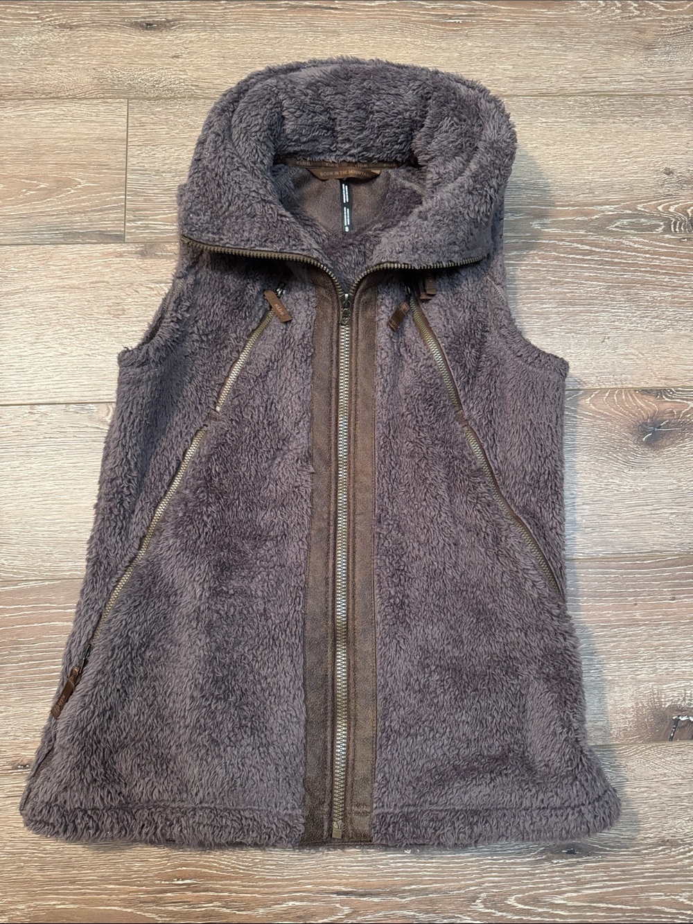 Kuhl Plush Fleece Vest — Brown Small
